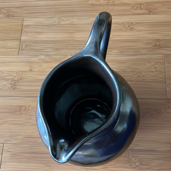 Juliska Pewter Glaze Stoneware Handled Pitcher Jug Vase - Picture 8 of 8